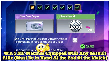 CODM Win 5 MP Matches Equipped With Any Assault Rifle (Must Be in Hand At the End Of the Match)