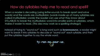 Syllable Types PART 2 Video: Closed Syllables