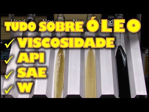 LETRAS DO ÓLEO ENTENDA TUDO! Características e Propriedades do lubrificante. API, SAE, Viscosidade