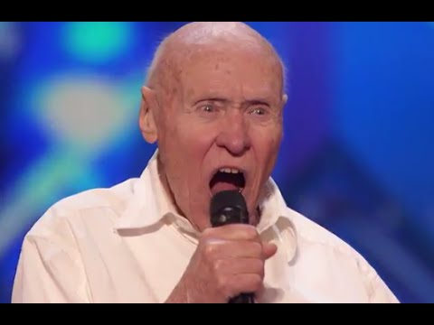 82-Year-Old Man Covers DROWNING POOLS "Bodies" on Americas Got Talent!