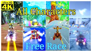 DreamWorks All-Star Kart Racing (PC) | All Characters Free Race 3 Laps (Lightning Speed)