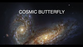 'Cosmic butterfly' wings shimmer in image of violently colliding galaxies [space news]
