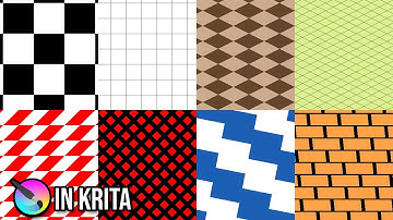 I made Checkerboard and Grid Pattern Generators for Krita