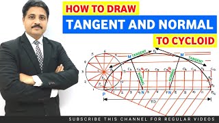 HOW TO DRAW TANGENT AND NORMAL TO CYCLOID | ENGINEERING DRAWING | ENGINEERING GRAPHICS