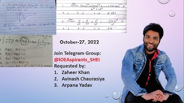Telegram Questions Solutions Oct-27 | Circle | Limit & Continuity | Integration | Er Brijkishor