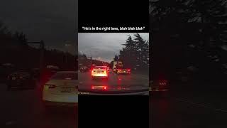 How traffic starts:  Seattle bad drivers causing mass traffic being paranoid about imaginary things