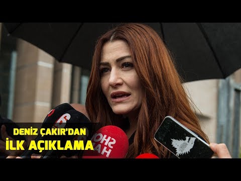 Oyuncu Deniz Çakır'dan adliye çıkışı ilk açıklama