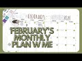 February Monthly PLAN WITH ME | Frankenplanner | PlanwithKaye February Monthly kit