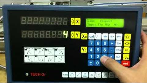 TDS-2i DRO Training - Linear Hole Pattern Function - TheDROstore.com mTECH TECH 2i