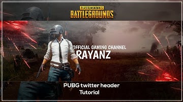 PS Touch Tutorial: Gaming header/ pubg themed twitter header on Android