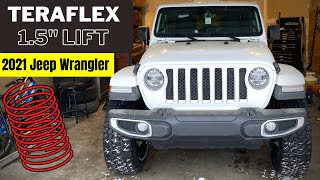 2021 Jeep Wrangler gets TeraFlex 1.5'' Inch Spacer Lift Kit | How to Install Guide