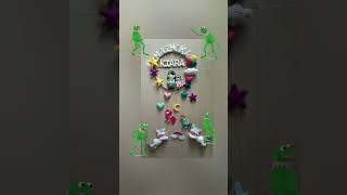 Siblings with 🦄 wall Hanging #name #hanging#wallhanging #kids#feltcrafts #felt #wall
