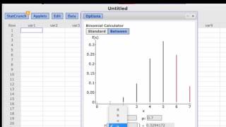binomial stat crunch