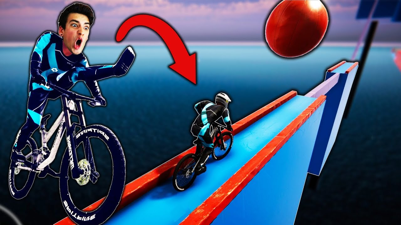 The Scariest Bike Obstacle Course Ever Descenders - hardest obstacle course ever roblox