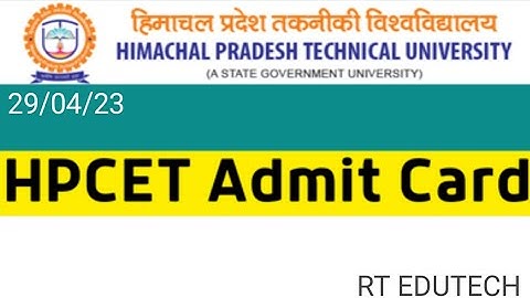 HPCET ADMIT CARD 2023 RELEASED DATE OUT | HOW TO DOWNLOAD | HPCET EXAM DATE 2023 OUT