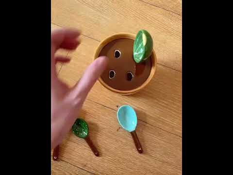 Cute Ceramic Cactus Measuring Spoons And Cups Set With Holder - Perfect For Home Decor!