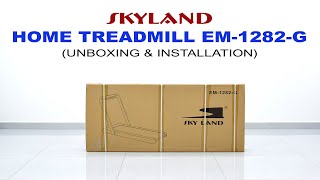 SKY LAND 2-in-1 Treadmill Machine Walking & Running Pad w/ Remote control (UNBOXING & INSTALLATION)