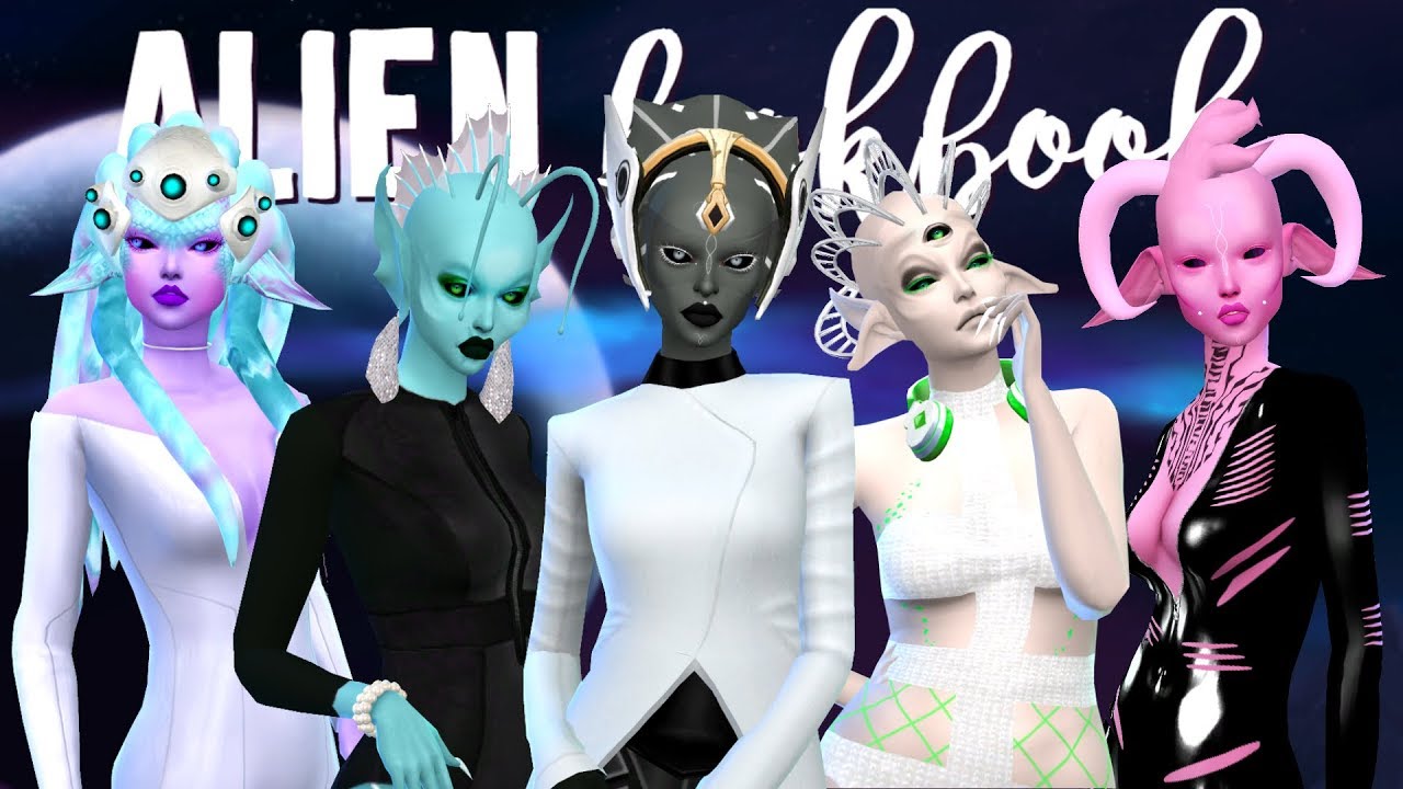 sims, the sims, the sims 4, ts4, sims 4 alien lookbook, sims 4...