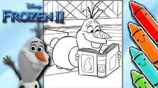 Coloring Olaf from Disney Frozen! Frozen Coloring Pages For Kids