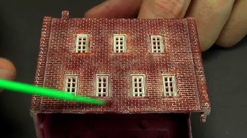 N Scale Detail & Weathering Brick Buildings Part 2 How to