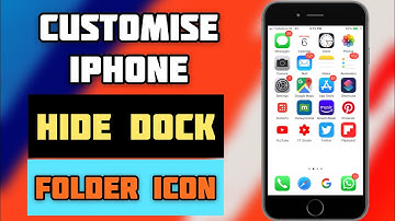 How to customise iPhone without Jailbreak | Hide dock & Folder icon in iPhone