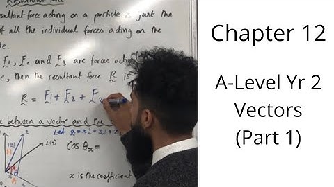Edexcel A-Level Maths: Vectors Part 1