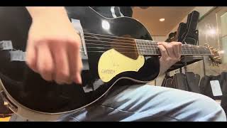 Gretsch G5021E Ltd Ed Rancher Penguin Parlor Acoustic Guitar, Black