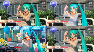 Aikotoba - Hatsune Miku: Project DIVA PV Comparison [Dreamy Theater 2nd, F2nd, Future Tone, MegaMix]