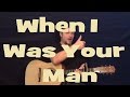 When I Was Your Man (BRUNO MARS) Easy Strum Guitar Lesson How to Play Chord
