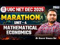 UGC NET Dec 2025 | UGC NET Mathematical Economics Unit 4 Marathon | By Suchit Shukla Sir | UGC NET