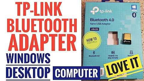 TP-Link USB Bluetooth Adapter for PC UB400 4.0 Dongle Receiver Desktop Windows 10