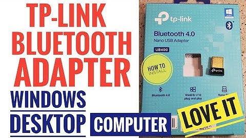 TP-Link USB Bluetooth Adapter for PC UB400 4.0 Dongle Receiver Desktop Windows 10
