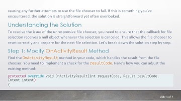 Resolving WebView File Chooser Issues in Xamarin.Android: Handling Canceled Selections