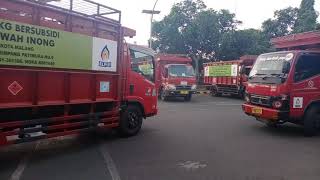 Pemeriksaan Rutin Awak Mobil Truck LPG Sebelum Memasuki Area Tertutup Pertamina.