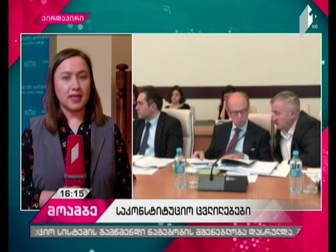 საკონსტიტუციო კომისიის მორიგი შეხვედრა