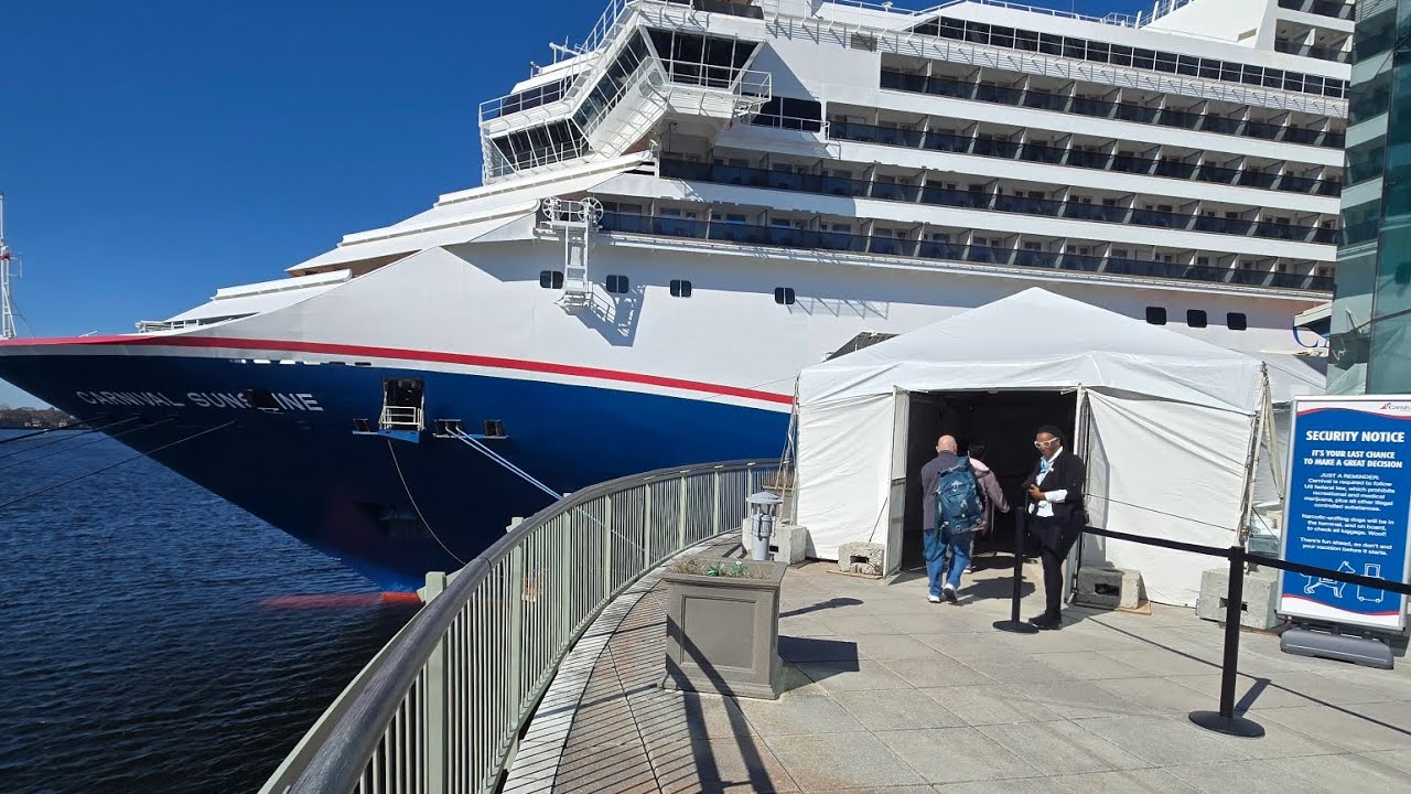 Cruise Check-In for Carnival Sunshine..