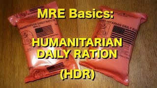 Mre Basics Humanitarian Daily Ration Hdr
