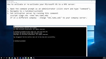 How to activate OS to KMS