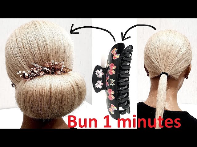 5 FASTEST Buns for RARE and THIN HAIR. class=