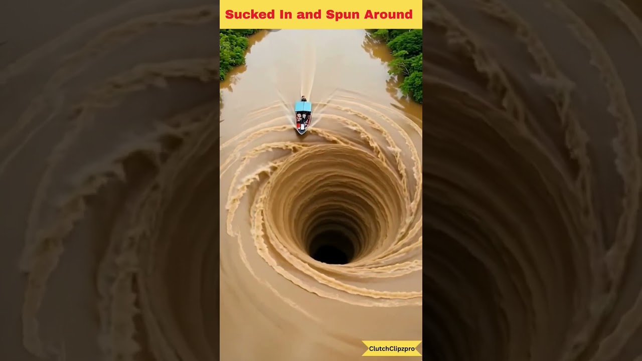 😮 Sucked In and Spun Around – Insane River Whirlpool 