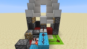 Hidden Seamless Staircase Door | Minecraft 1.14 Java