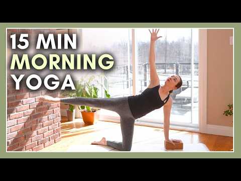 15 min Morning Power Yoga Flow - Yoga with Blocks — Yoga with Kassandra
