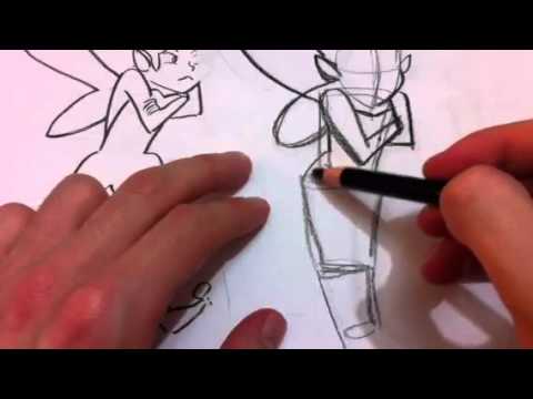 How To Draw Tinkerbell Part 2 ティンカー ベルの描き方 Youtube