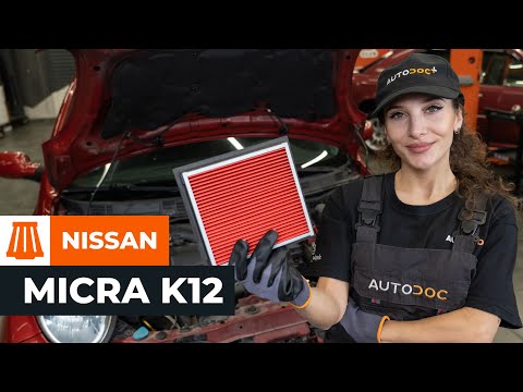 How to change air filter on NISSAN MICRA K12 [TUTORIAL AUTODOC]