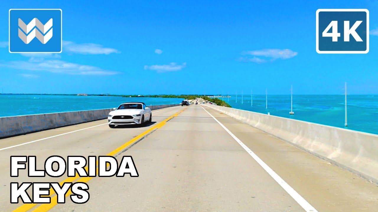 [4K] Florida Keys Scenic Drive 2021 - Islamorada to Key West via A1A Highway Road Trip