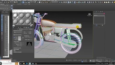 3DsMax Tutorials, Learn 3D Modeling a  RX 100 Bike from Scratch in 3dsmax ( Part 11)