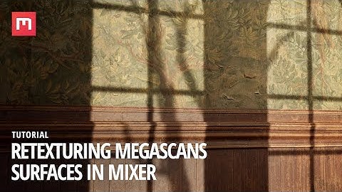 Retexturing Megascans surfaces in Mixer