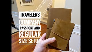 Travelers Company Notebooks Setup- Regular and Passport Size!