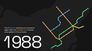 Evolution of the Montréal Metro (1966 - 2024)