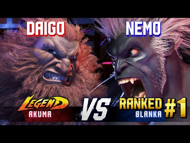 SF6 ▰ DAIGO (Akuma) vs NEMO (#1 Ranked Blanka) ▰ High Level Gameplay class=
